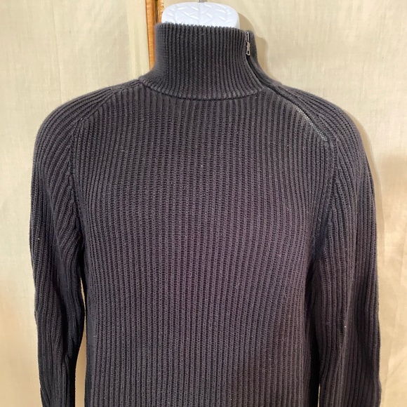 ARMANI EXCHANGE Men’s Black Zip Sweater Sz S - Picture 3 of 9